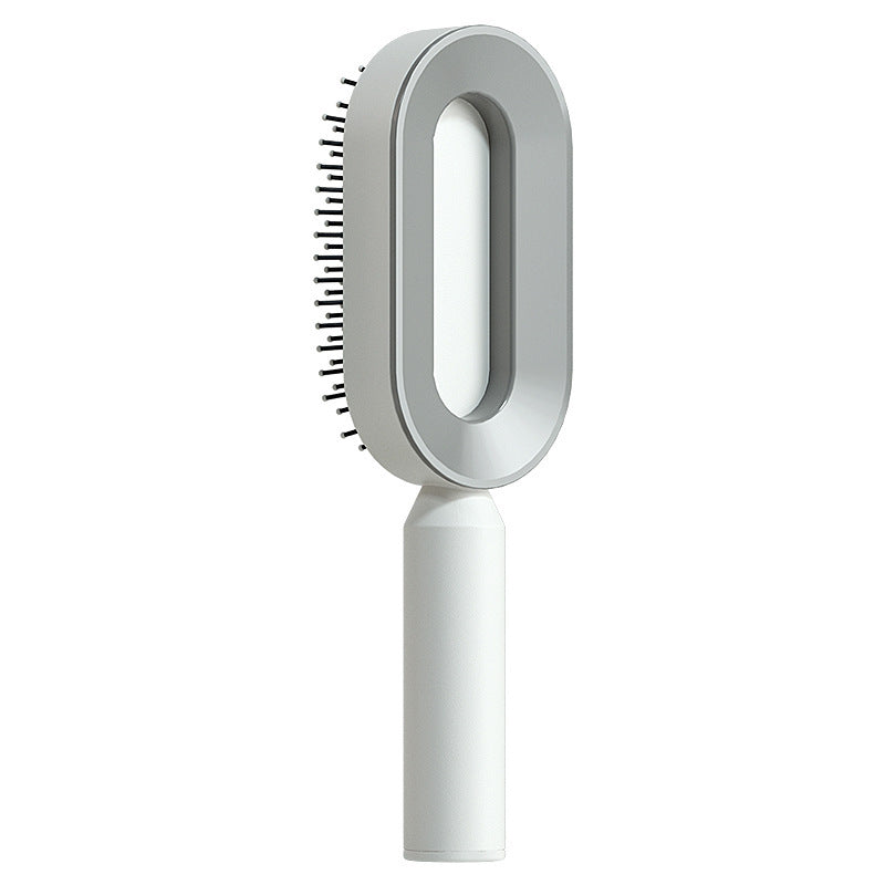 Self-Cleaning Hair Brush with One-Click Removal - Professional Anti-Static Detangler