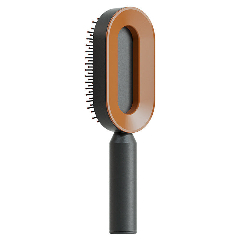 Self-Cleaning Hair Brush with One-Click Removal - Professional Anti-Static Detangler