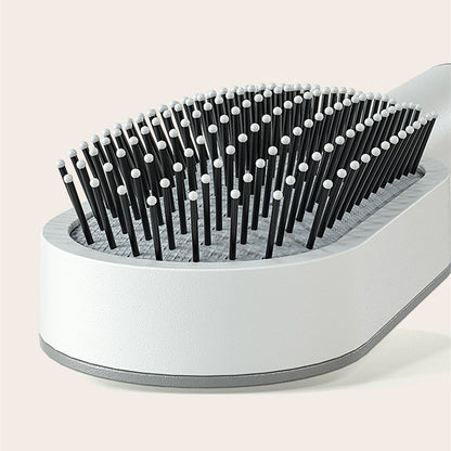 Self-Cleaning Hair Brush with One-Click Removal - Professional Anti-Static Detangler